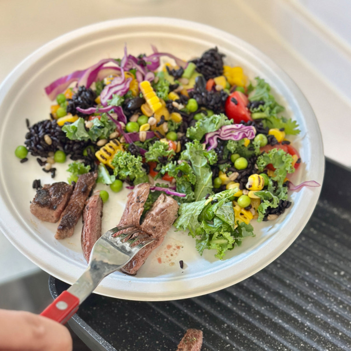 Fitsu Compostable Paper Plates 9 Inch Bulk Plates